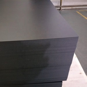 Feuille en plastique PETG de couleur noire de haute qualité écologique de 800 microns pour des panneaux de meubles