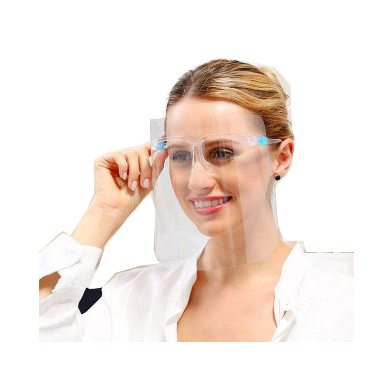Écran facial avec cadre Anti-buée de haute qualité Écran facial réutilisable complet personnalisé