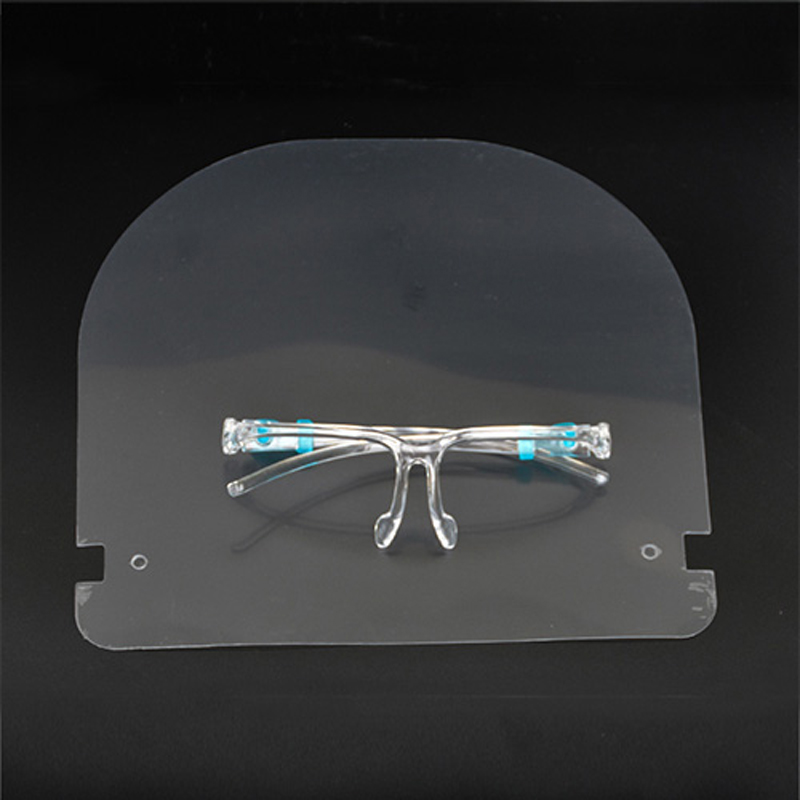 Anti-buée réutilisable lunettes de protection du visage protecteur visage facial bouclier en plastique avec lunettes